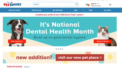 PetSmart Dental Health Month Carousel Ad